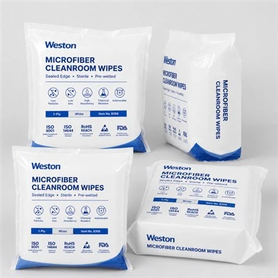 Toallitas de microfibra para salas blancas